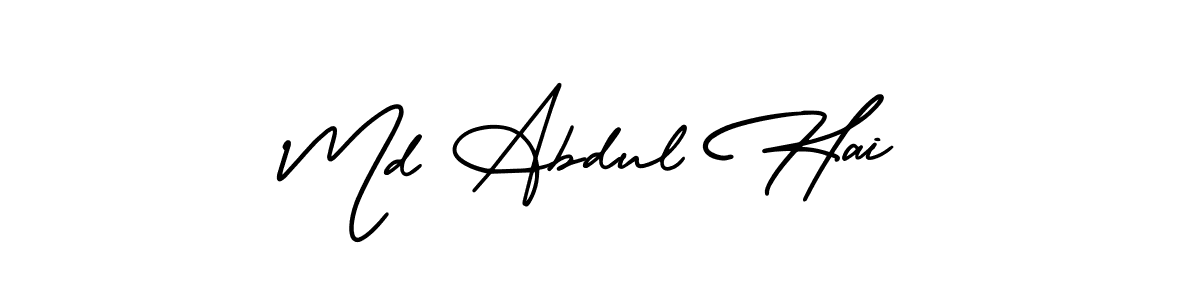 Create a beautiful signature design for name Md Abdul Hai. With this signature (AmerikaSignatureDemo-Regular) fonts, you can make a handwritten signature for free. Md Abdul Hai signature style 3 images and pictures png