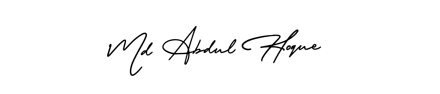 Make a short Md Abdul Hoque signature style. Manage your documents anywhere anytime using AmerikaSignatureDemo-Regular. Create and add eSignatures, submit forms, share and send files easily. Md Abdul Hoque signature style 3 images and pictures png