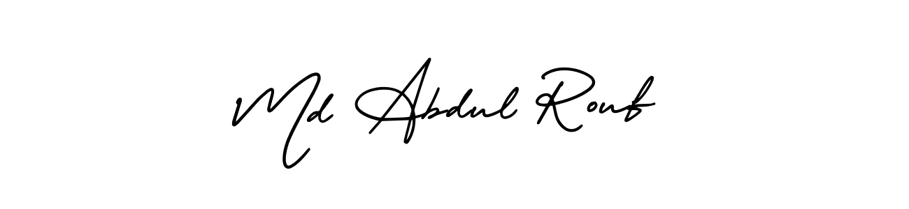 Design your own signature with our free online signature maker. With this signature software, you can create a handwritten (AmerikaSignatureDemo-Regular) signature for name Md Abdul Rouf. Md Abdul Rouf signature style 3 images and pictures png
