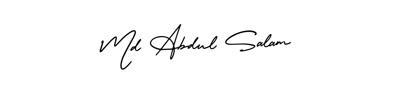 How to Draw Md Abdul Salam signature style? AmerikaSignatureDemo-Regular is a latest design signature styles for name Md Abdul Salam. Md Abdul Salam signature style 3 images and pictures png