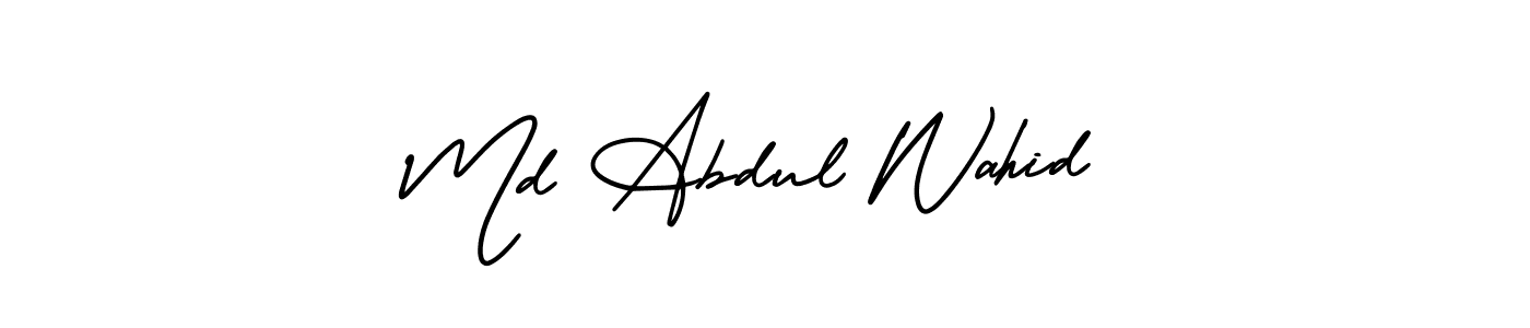 Design your own signature with our free online signature maker. With this signature software, you can create a handwritten (AmerikaSignatureDemo-Regular) signature for name Md Abdul Wahid. Md Abdul Wahid signature style 3 images and pictures png