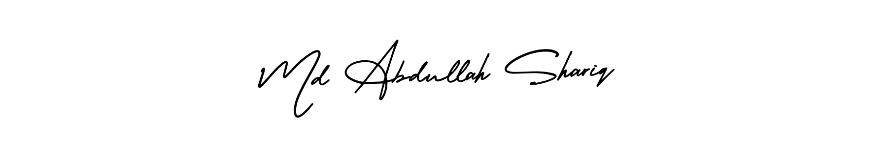 Also You can easily find your signature by using the search form. We will create Md Abdullah Shariq name handwritten signature images for you free of cost using AmerikaSignatureDemo-Regular sign style. Md Abdullah Shariq signature style 3 images and pictures png