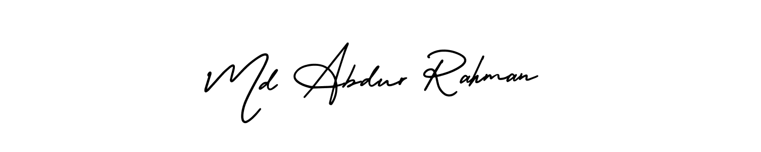 Create a beautiful signature design for name Md Abdur Rahman. With this signature (AmerikaSignatureDemo-Regular) fonts, you can make a handwritten signature for free. Md Abdur Rahman signature style 3 images and pictures png