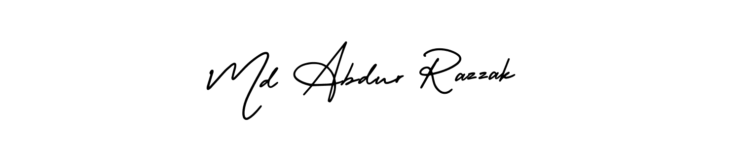 Make a beautiful signature design for name Md Abdur Razzak. With this signature (AmerikaSignatureDemo-Regular) style, you can create a handwritten signature for free. Md Abdur Razzak signature style 3 images and pictures png