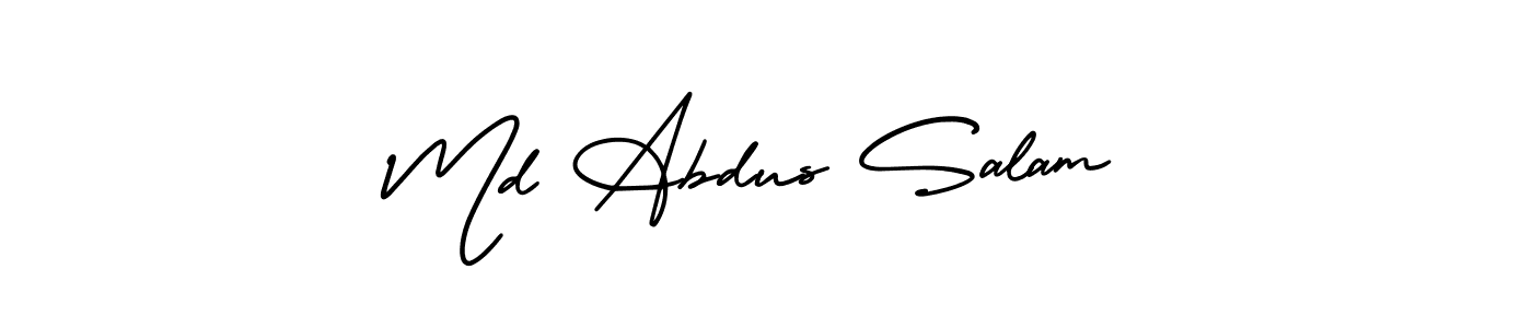Create a beautiful signature design for name Md Abdus Salam. With this signature (AmerikaSignatureDemo-Regular) fonts, you can make a handwritten signature for free. Md Abdus Salam signature style 3 images and pictures png