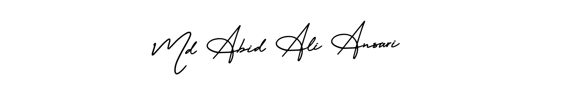 Design your own signature with our free online signature maker. With this signature software, you can create a handwritten (AmerikaSignatureDemo-Regular) signature for name Md Abid Ali Ansari. Md Abid Ali Ansari signature style 3 images and pictures png