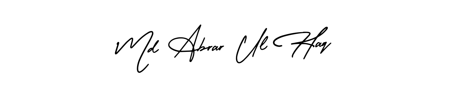 Make a short Md Abrar Ul Haq signature style. Manage your documents anywhere anytime using AmerikaSignatureDemo-Regular. Create and add eSignatures, submit forms, share and send files easily. Md Abrar Ul Haq signature style 3 images and pictures png