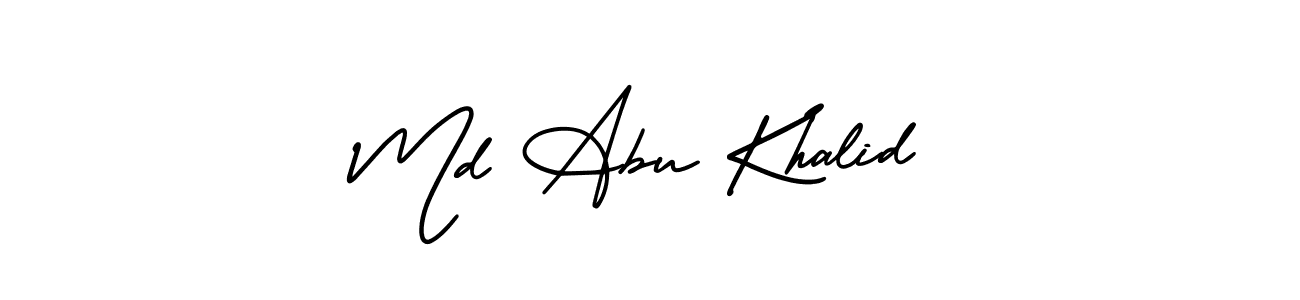 See photos of Md Abu Khalid official signature by Spectra . Check more albums & portfolios. Read reviews & check more about AmerikaSignatureDemo-Regular font. Md Abu Khalid signature style 3 images and pictures png