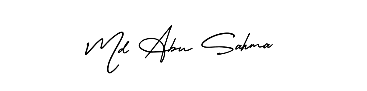 if you are searching for the best signature style for your name Md Abu Sahma. so please give up your signature search. here we have designed multiple signature styles  using AmerikaSignatureDemo-Regular. Md Abu Sahma signature style 3 images and pictures png
