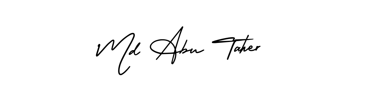 Check out images of Autograph of Md Abu Taher name. Actor Md Abu Taher Signature Style. AmerikaSignatureDemo-Regular is a professional sign style online. Md Abu Taher signature style 3 images and pictures png