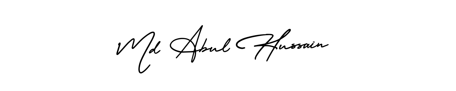 Create a beautiful signature design for name Md Abul Hussain. With this signature (AmerikaSignatureDemo-Regular) fonts, you can make a handwritten signature for free. Md Abul Hussain signature style 3 images and pictures png