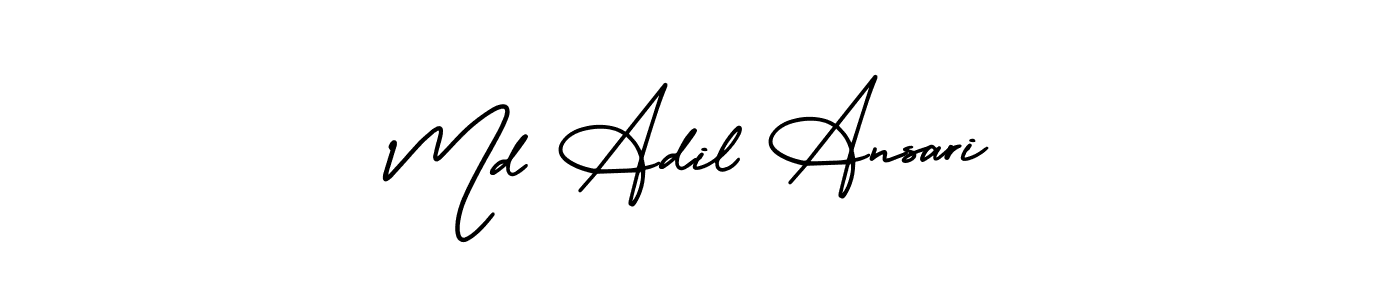 See photos of Md Adil Ansari official signature by Spectra . Check more albums & portfolios. Read reviews & check more about AmerikaSignatureDemo-Regular font. Md Adil Ansari signature style 3 images and pictures png