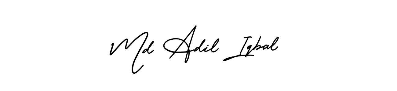AmerikaSignatureDemo-Regular is a professional signature style that is perfect for those who want to add a touch of class to their signature. It is also a great choice for those who want to make their signature more unique. Get Md Adil Iqbal name to fancy signature for free. Md Adil Iqbal signature style 3 images and pictures png