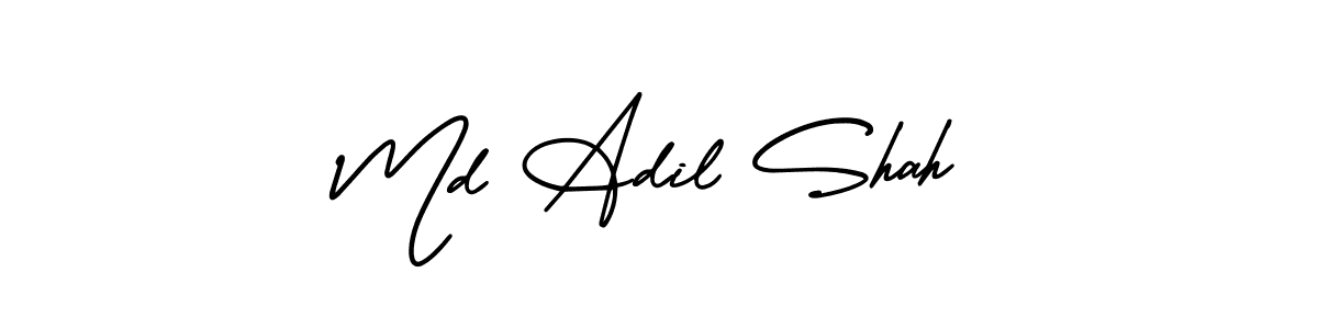 How to make Md Adil Shah signature? AmerikaSignatureDemo-Regular is a professional autograph style. Create handwritten signature for Md Adil Shah name. Md Adil Shah signature style 3 images and pictures png