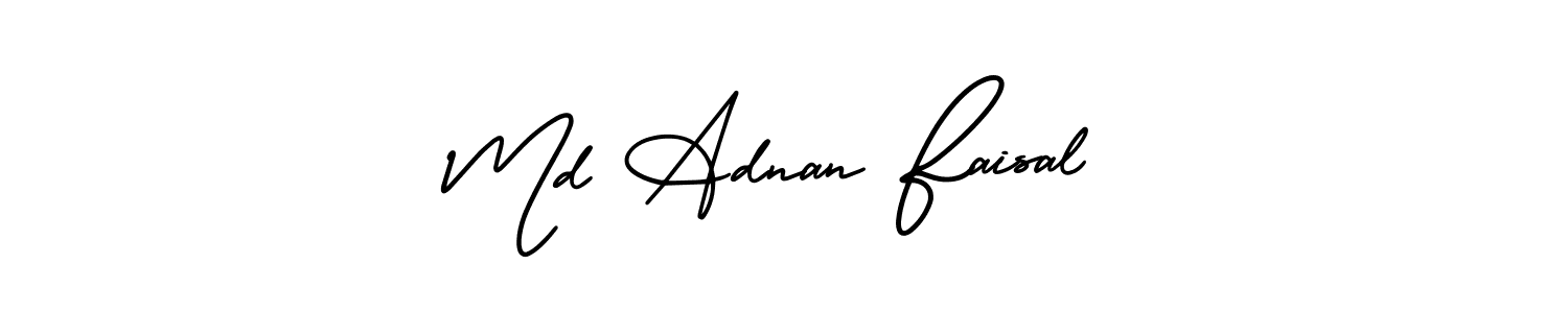 Also You can easily find your signature by using the search form. We will create Md Adnan Faisal name handwritten signature images for you free of cost using AmerikaSignatureDemo-Regular sign style. Md Adnan Faisal signature style 3 images and pictures png