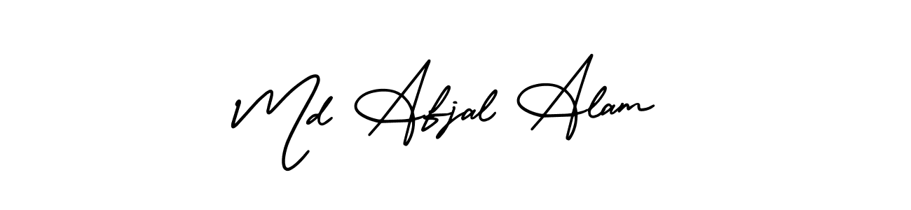 The best way (AmerikaSignatureDemo-Regular) to make a short signature is to pick only two or three words in your name. The name Md Afjal Alam include a total of six letters. For converting this name. Md Afjal Alam signature style 3 images and pictures png