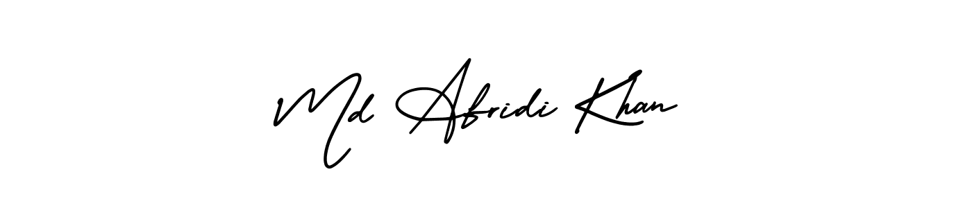It looks lik you need a new signature style for name Md Afridi Khan. Design unique handwritten (AmerikaSignatureDemo-Regular) signature with our free signature maker in just a few clicks. Md Afridi Khan signature style 3 images and pictures png