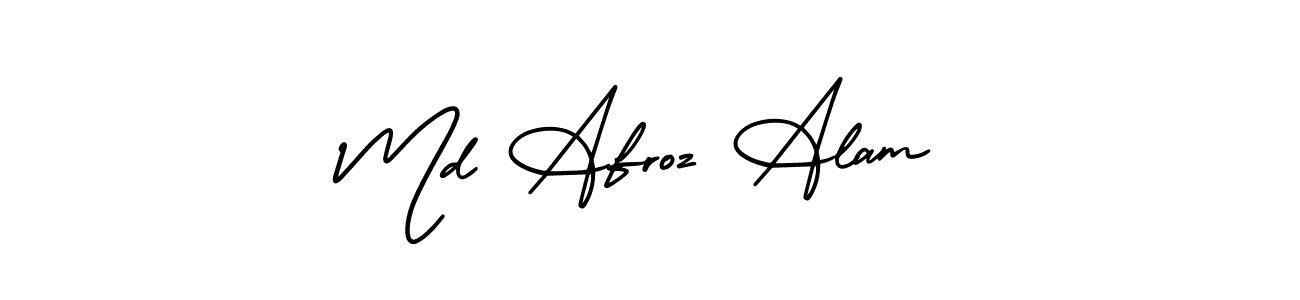 Design your own signature with our free online signature maker. With this signature software, you can create a handwritten (AmerikaSignatureDemo-Regular) signature for name Md Afroz Alam. Md Afroz Alam signature style 3 images and pictures png