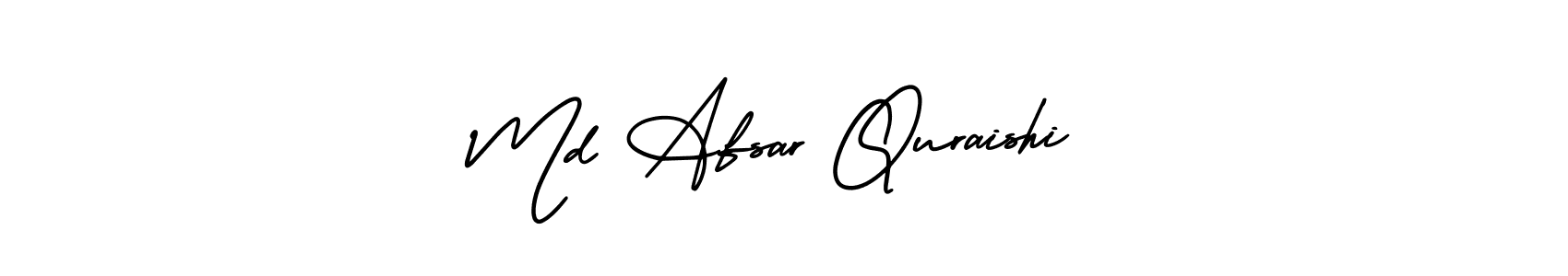 How to make Md Afsar Quraishi name signature. Use AmerikaSignatureDemo-Regular style for creating short signs online. This is the latest handwritten sign. Md Afsar Quraishi signature style 3 images and pictures png