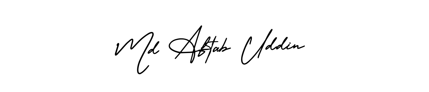 Make a short Md Aftab Uddin signature style. Manage your documents anywhere anytime using AmerikaSignatureDemo-Regular. Create and add eSignatures, submit forms, share and send files easily. Md Aftab Uddin signature style 3 images and pictures png