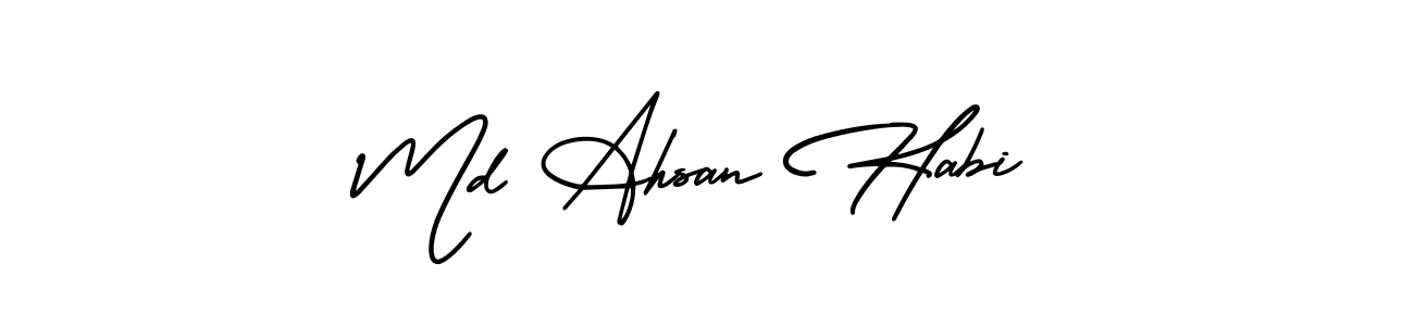 Also we have Md Ahsan Habi name is the best signature style. Create professional handwritten signature collection using AmerikaSignatureDemo-Regular autograph style. Md Ahsan Habi signature style 3 images and pictures png