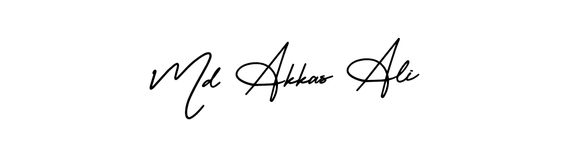 Use a signature maker to create a handwritten signature online. With this signature software, you can design (AmerikaSignatureDemo-Regular) your own signature for name Md Akkas Ali. Md Akkas Ali signature style 3 images and pictures png