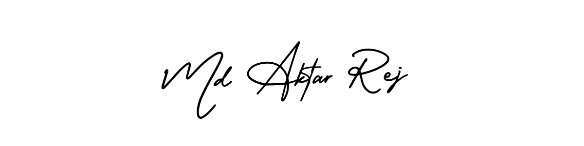 AmerikaSignatureDemo-Regular is a professional signature style that is perfect for those who want to add a touch of class to their signature. It is also a great choice for those who want to make their signature more unique. Get Md Aktar Rej name to fancy signature for free. Md Aktar Rej signature style 3 images and pictures png