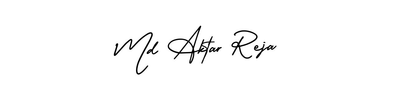 Also we have Md Aktar Reja name is the best signature style. Create professional handwritten signature collection using AmerikaSignatureDemo-Regular autograph style. Md Aktar Reja signature style 3 images and pictures png