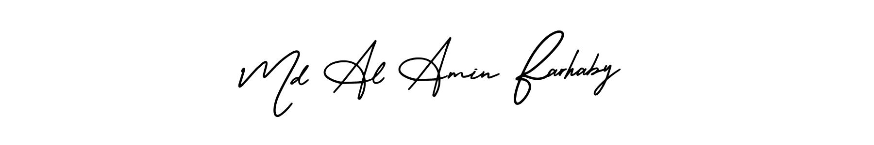 See photos of Md Al Amin Farhaby official signature by Spectra . Check more albums & portfolios. Read reviews & check more about AmerikaSignatureDemo-Regular font. Md Al Amin Farhaby signature style 3 images and pictures png