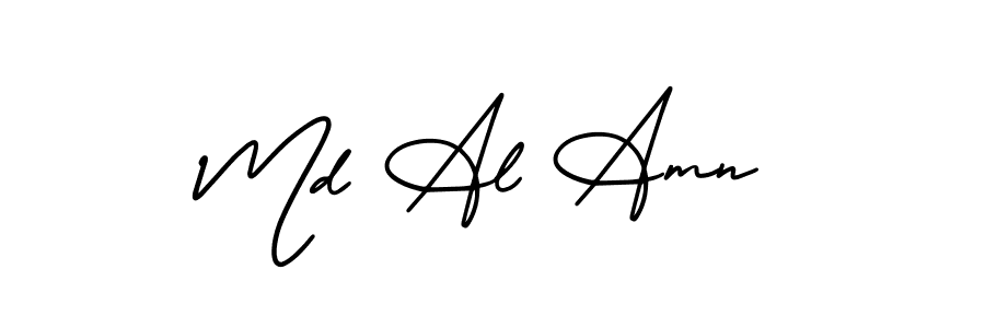 Also You can easily find your signature by using the search form. We will create Md Al Amn name handwritten signature images for you free of cost using AmerikaSignatureDemo-Regular sign style. Md Al Amn signature style 3 images and pictures png