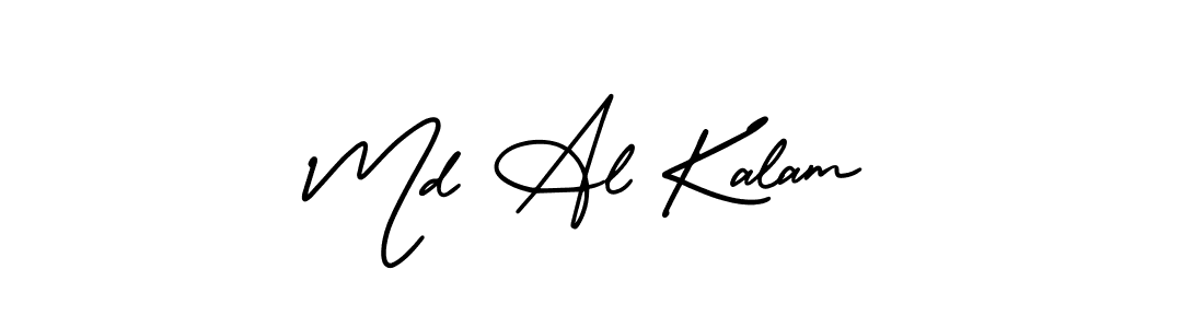 Md Al Kalam stylish signature style. Best Handwritten Sign (AmerikaSignatureDemo-Regular) for my name. Handwritten Signature Collection Ideas for my name Md Al Kalam. Md Al Kalam signature style 3 images and pictures png