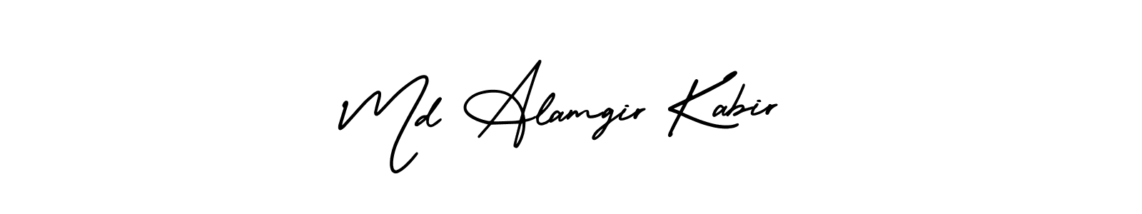 Design your own signature with our free online signature maker. With this signature software, you can create a handwritten (AmerikaSignatureDemo-Regular) signature for name Md Alamgir Kabir. Md Alamgir Kabir signature style 3 images and pictures png