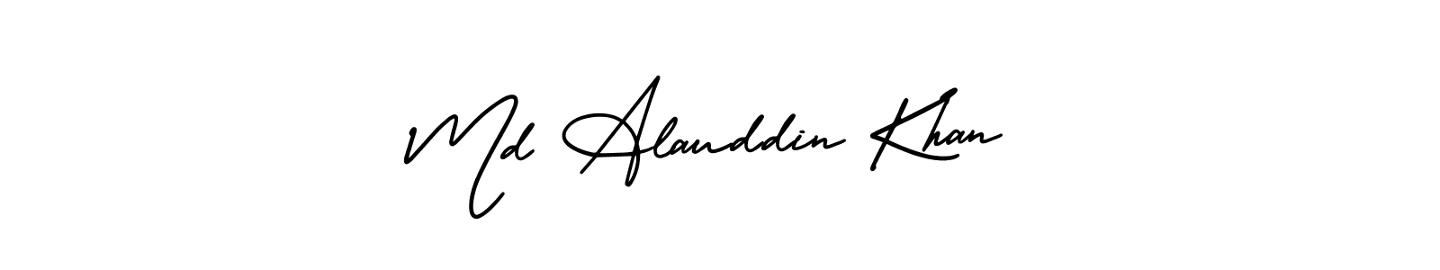 How to make Md Alauddin Khan name signature. Use AmerikaSignatureDemo-Regular style for creating short signs online. This is the latest handwritten sign. Md Alauddin Khan signature style 3 images and pictures png