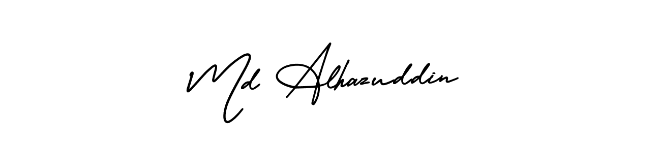 AmerikaSignatureDemo-Regular is a professional signature style that is perfect for those who want to add a touch of class to their signature. It is also a great choice for those who want to make their signature more unique. Get Md Alhazuddin name to fancy signature for free. Md Alhazuddin signature style 3 images and pictures png