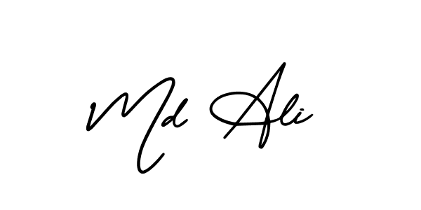 How to Draw Md Ali signature style? AmerikaSignatureDemo-Regular is a latest design signature styles for name Md Ali. Md Ali signature style 3 images and pictures png