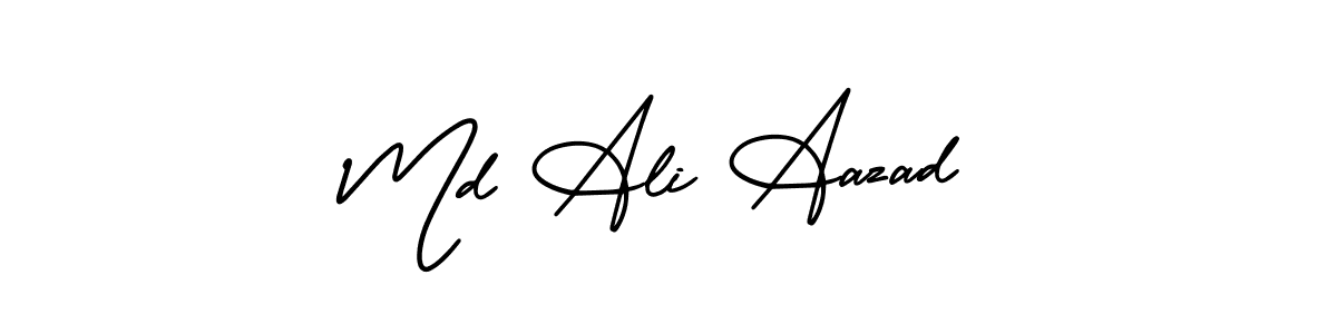 Make a beautiful signature design for name Md Ali Aazad. With this signature (AmerikaSignatureDemo-Regular) style, you can create a handwritten signature for free. Md Ali Aazad signature style 3 images and pictures png