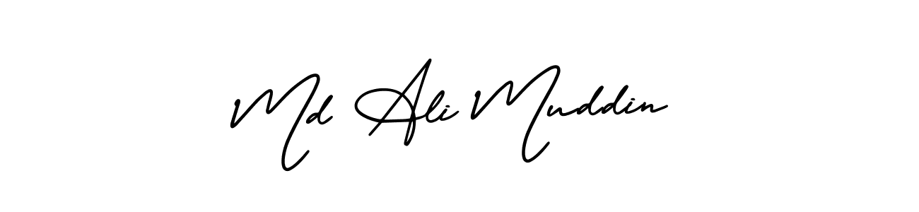 This is the best signature style for the Md Ali Muddin name. Also you like these signature font (AmerikaSignatureDemo-Regular). Mix name signature. Md Ali Muddin signature style 3 images and pictures png