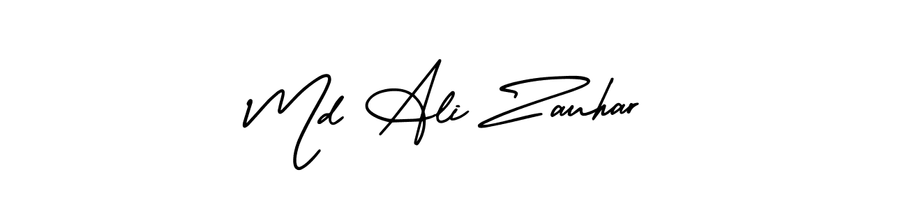 Also we have Md Ali Zauhar name is the best signature style. Create professional handwritten signature collection using AmerikaSignatureDemo-Regular autograph style. Md Ali Zauhar signature style 3 images and pictures png