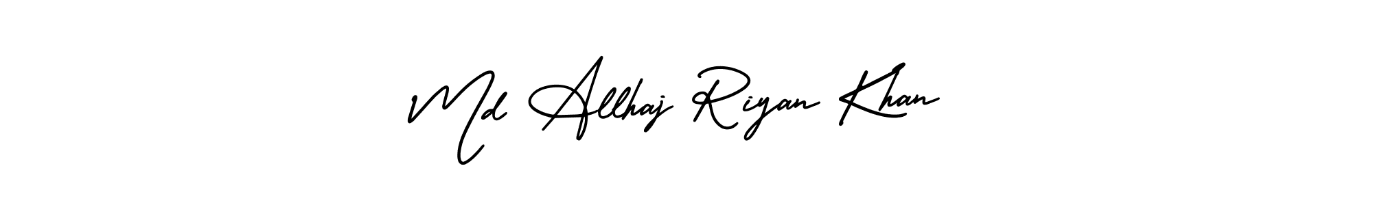 Make a beautiful signature design for name Md Allhaj Riyan Khan. With this signature (AmerikaSignatureDemo-Regular) style, you can create a handwritten signature for free. Md Allhaj Riyan Khan signature style 3 images and pictures png