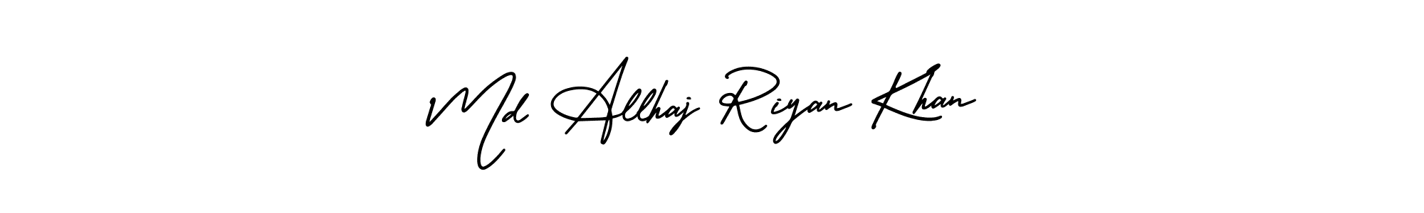 Make a beautiful signature design for name Md Allhaj Riyan Khan. With this signature (AmerikaSignatureDemo-Regular) style, you can create a handwritten signature for free. Md Allhaj Riyan Khan signature style 3 images and pictures png