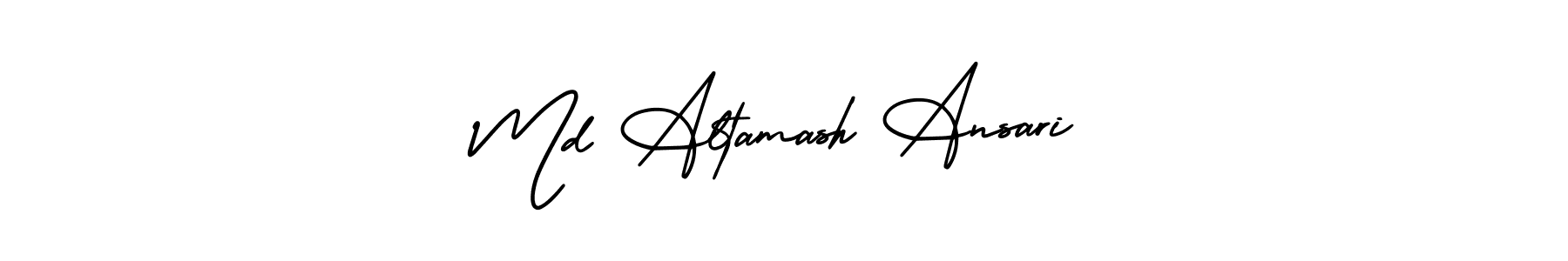 Md Altamash Ansari stylish signature style. Best Handwritten Sign (AmerikaSignatureDemo-Regular) for my name. Handwritten Signature Collection Ideas for my name Md Altamash Ansari. Md Altamash Ansari signature style 3 images and pictures png