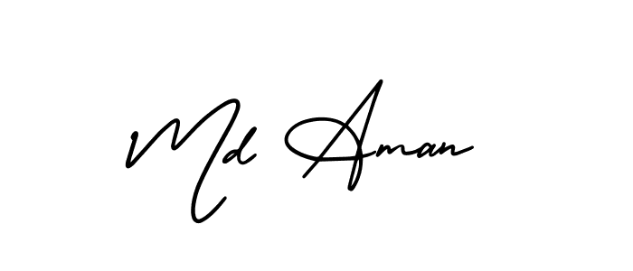 Make a beautiful signature design for name Md Aman. Use this online signature maker to create a handwritten signature for free. Md Aman signature style 3 images and pictures png