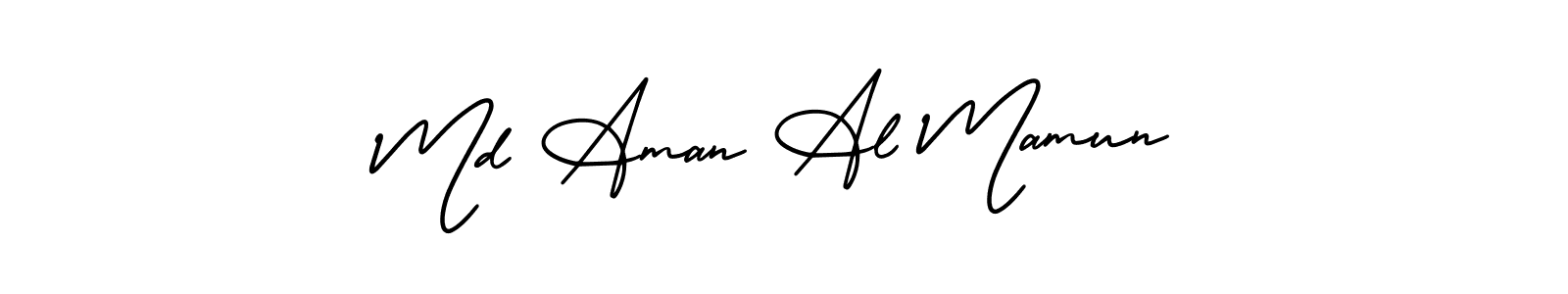 Md Aman Al Mamun stylish signature style. Best Handwritten Sign (AmerikaSignatureDemo-Regular) for my name. Handwritten Signature Collection Ideas for my name Md Aman Al Mamun. Md Aman Al Mamun signature style 3 images and pictures png