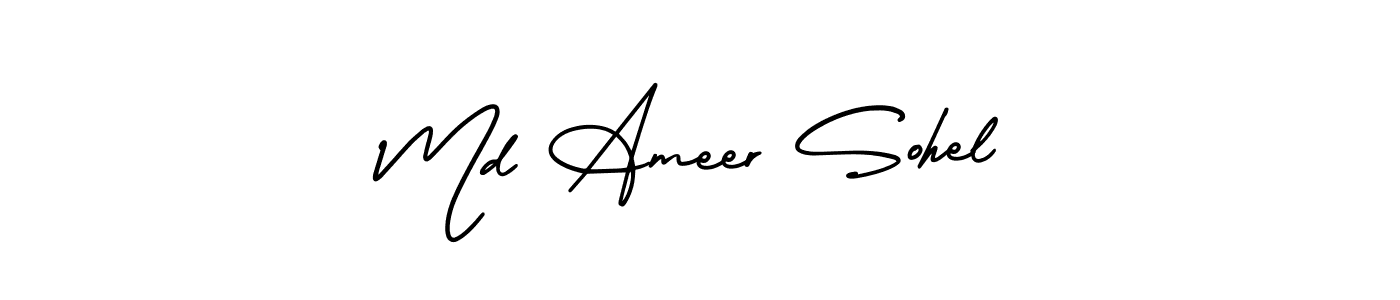 Make a beautiful signature design for name Md Ameer Sohel. Use this online signature maker to create a handwritten signature for free. Md Ameer Sohel signature style 3 images and pictures png