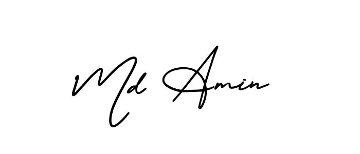 Create a beautiful signature design for name Md Amin. With this signature (AmerikaSignatureDemo-Regular) fonts, you can make a handwritten signature for free. Md Amin signature style 3 images and pictures png