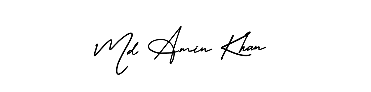 Make a beautiful signature design for name Md Amin Khan. With this signature (AmerikaSignatureDemo-Regular) style, you can create a handwritten signature for free. Md Amin Khan signature style 3 images and pictures png
