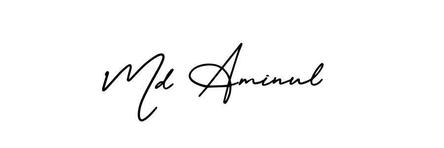 You should practise on your own different ways (AmerikaSignatureDemo-Regular) to write your name (Md Aminul) in signature. don't let someone else do it for you. Md Aminul signature style 3 images and pictures png