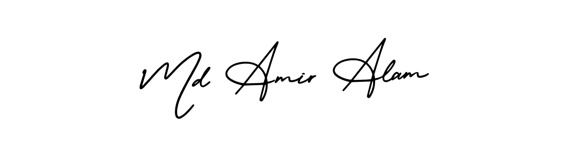 How to make Md Amir Alam signature? AmerikaSignatureDemo-Regular is a professional autograph style. Create handwritten signature for Md Amir Alam name. Md Amir Alam signature style 3 images and pictures png