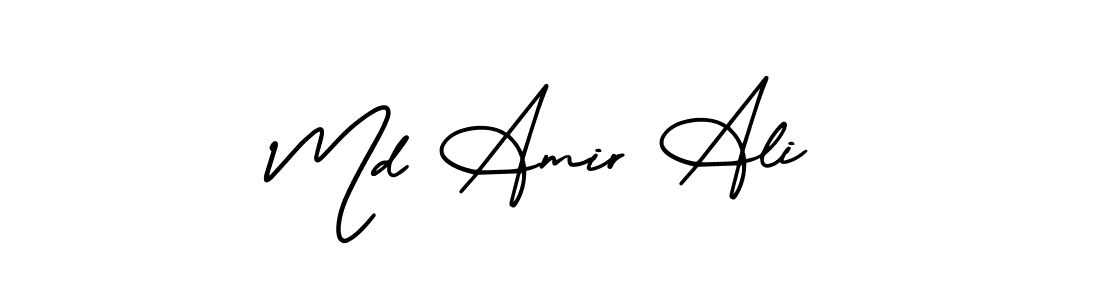 How to Draw Md Amir Ali signature style? AmerikaSignatureDemo-Regular is a latest design signature styles for name Md Amir Ali. Md Amir Ali signature style 3 images and pictures png