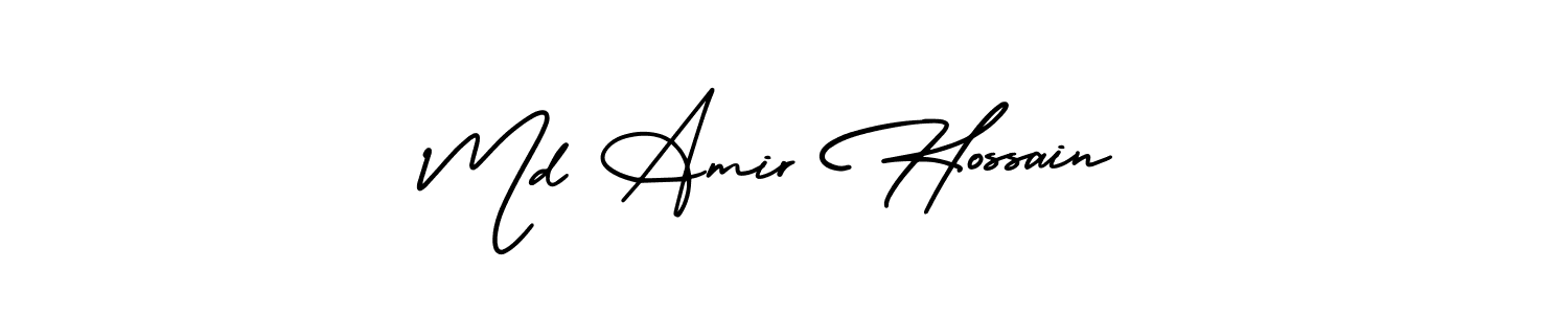 Md Amir Hossain stylish signature style. Best Handwritten Sign (AmerikaSignatureDemo-Regular) for my name. Handwritten Signature Collection Ideas for my name Md Amir Hossain. Md Amir Hossain signature style 3 images and pictures png